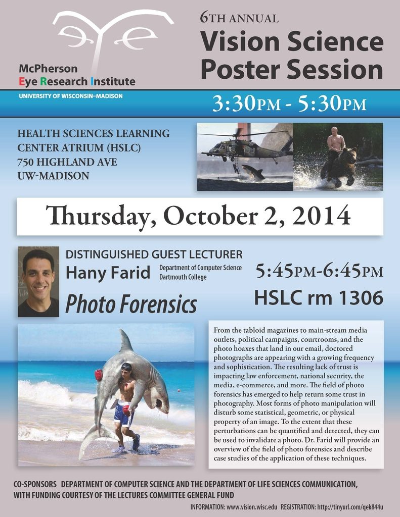 6th Annual Vision Science Symposium (2014) poster