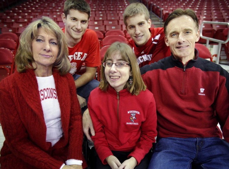 Valentyn family, with Kenzi at center