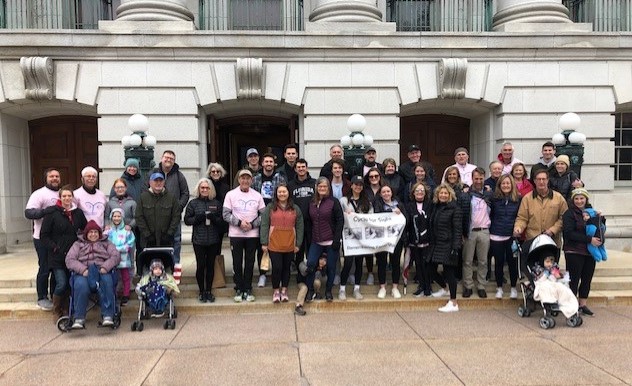 Kenzi's Team at Capitol walk, 2022