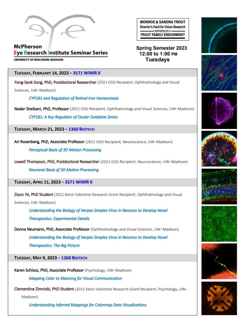Spring 2023 Seminar Series