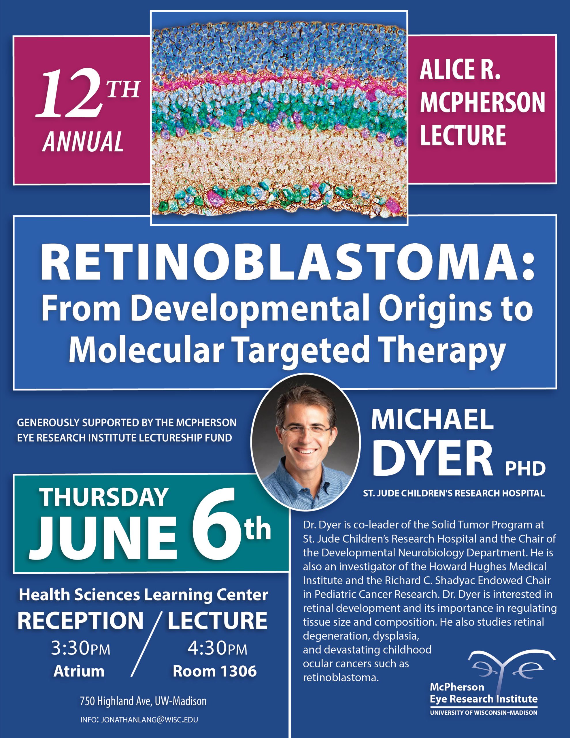 12th Annual Alice McPherson lecture poster