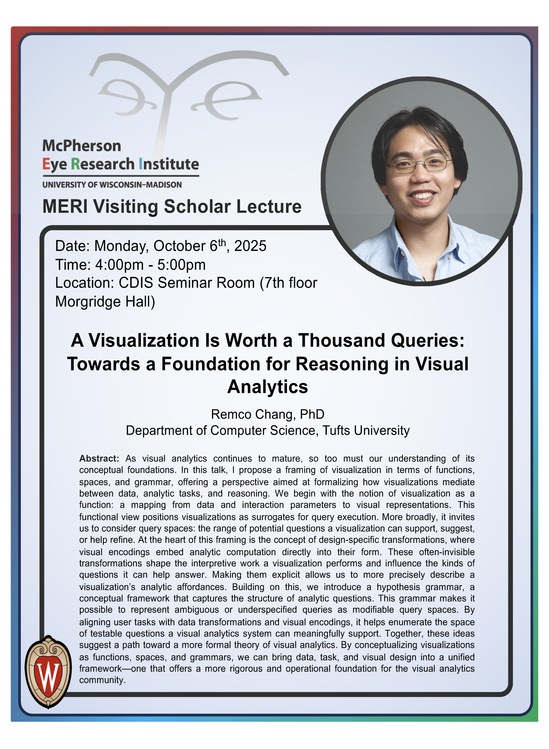 MERI Visiting Scholar Lecture poster