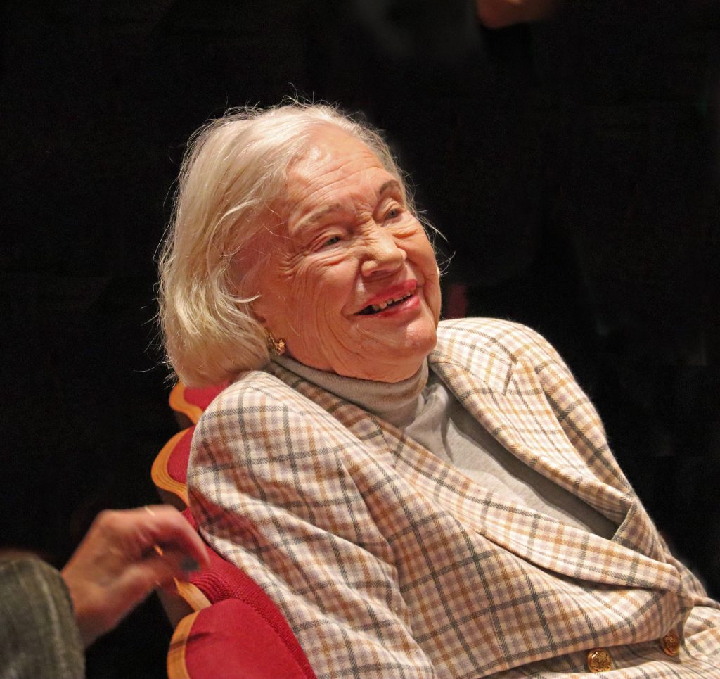 Sandra Trout smiling at the Trout AMD event/ Inaugural Sandra Lemke Trout Lecture.