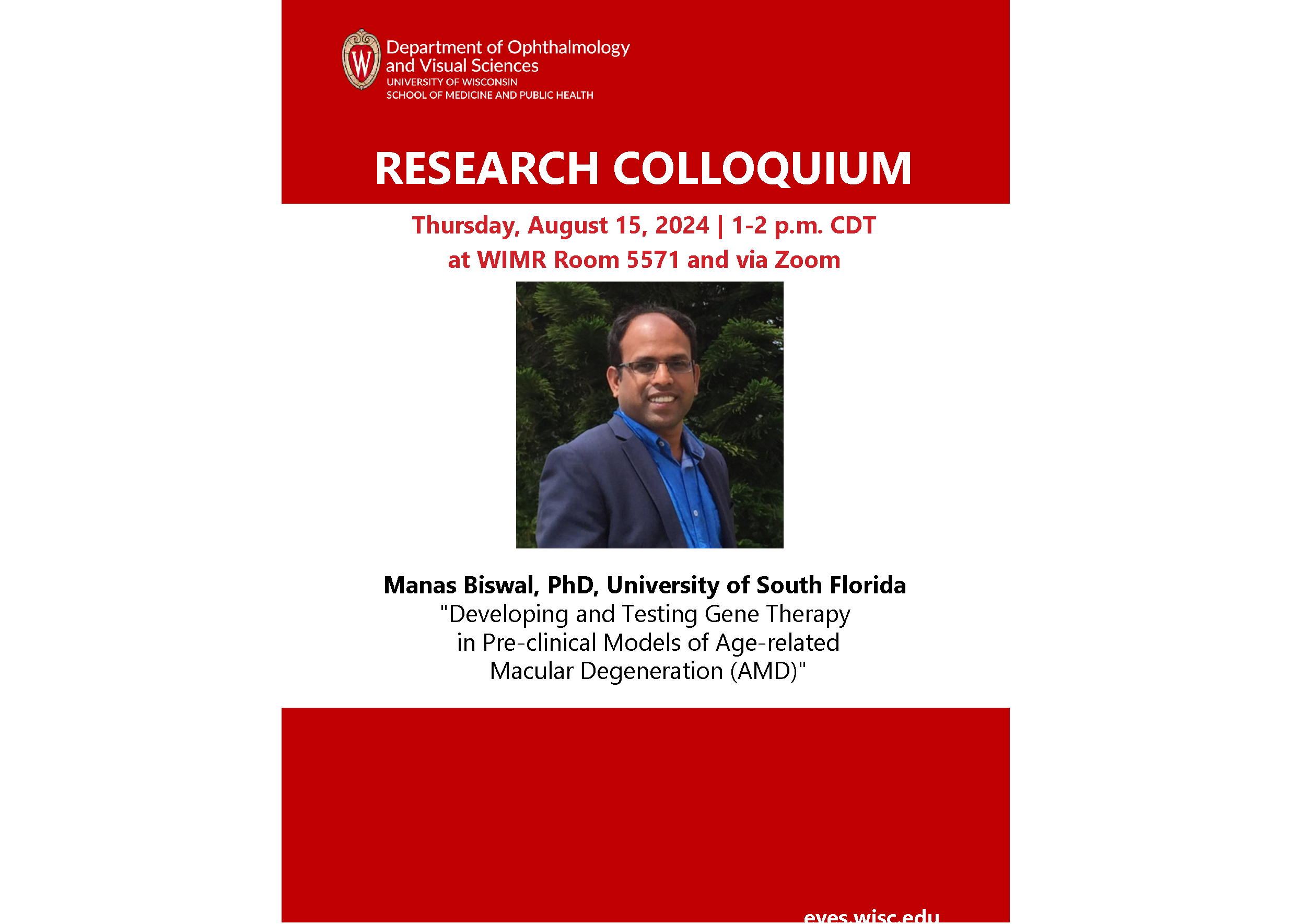 Research Colloquium poster