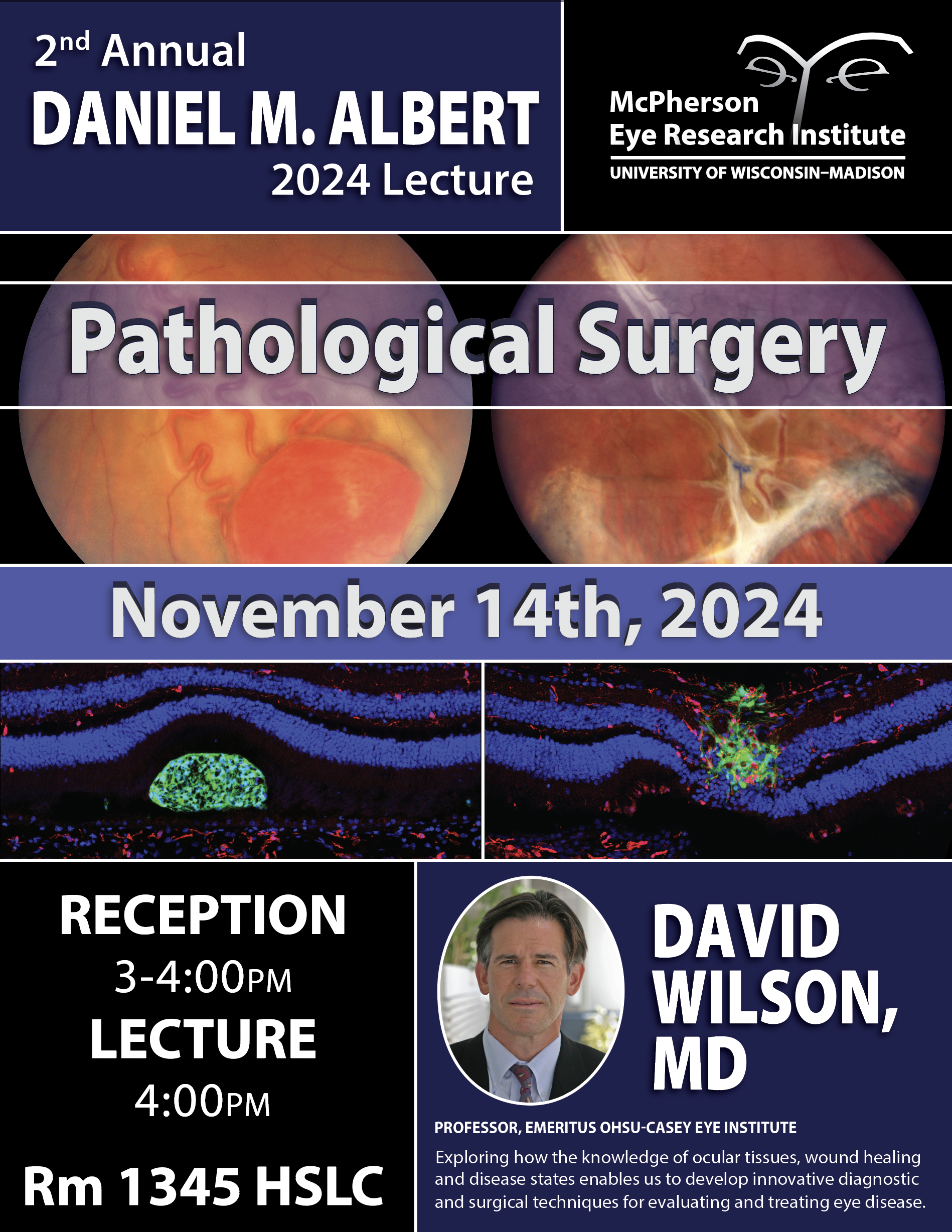 2nd Annual Daniel M Albert Lecture poster