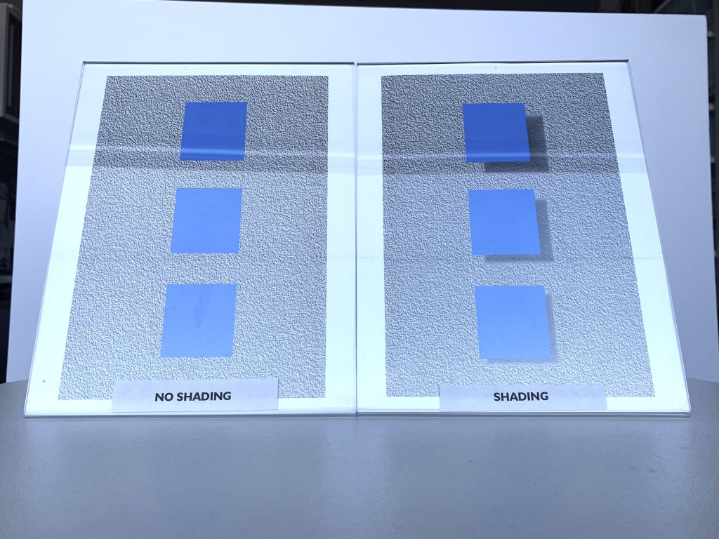 An example of how shading is used for depth perception.