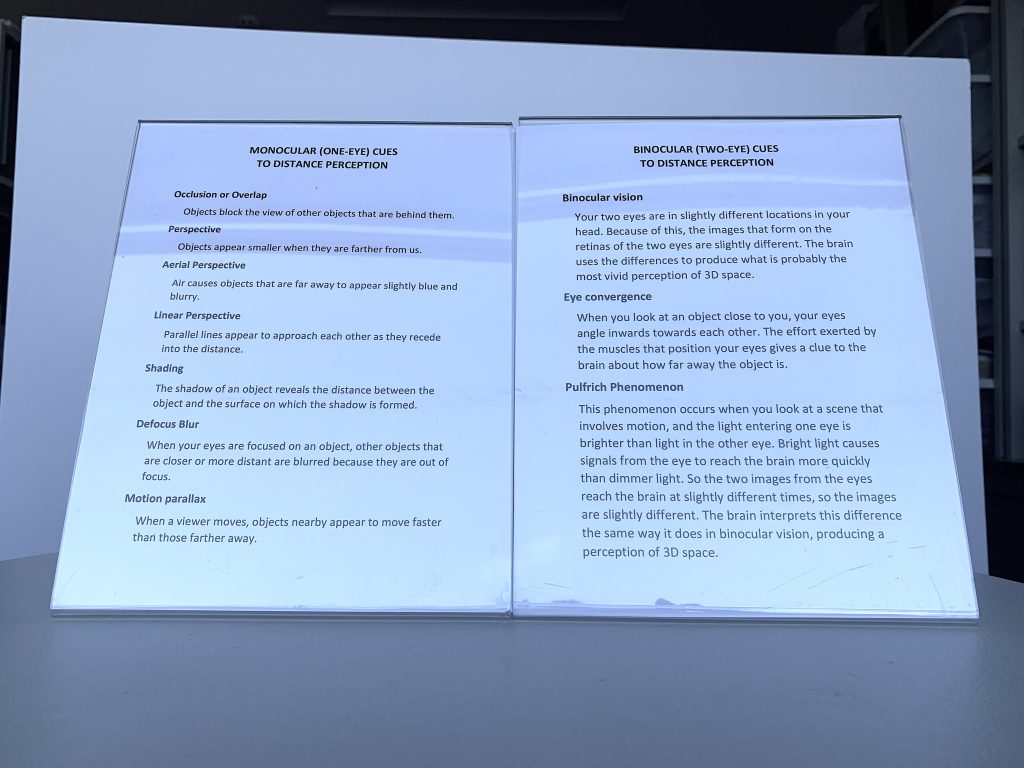 Instructions for the Seeing Near and Far Exploration Station kit.