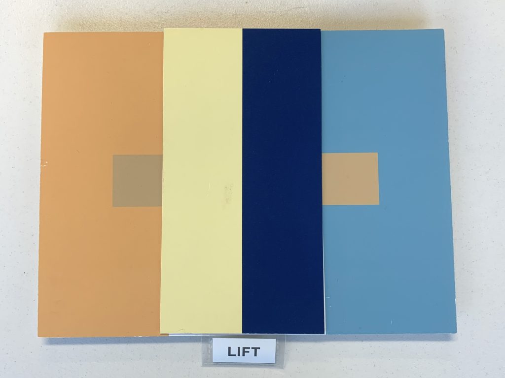 Interactive color display in the How We Perceive Color kit.