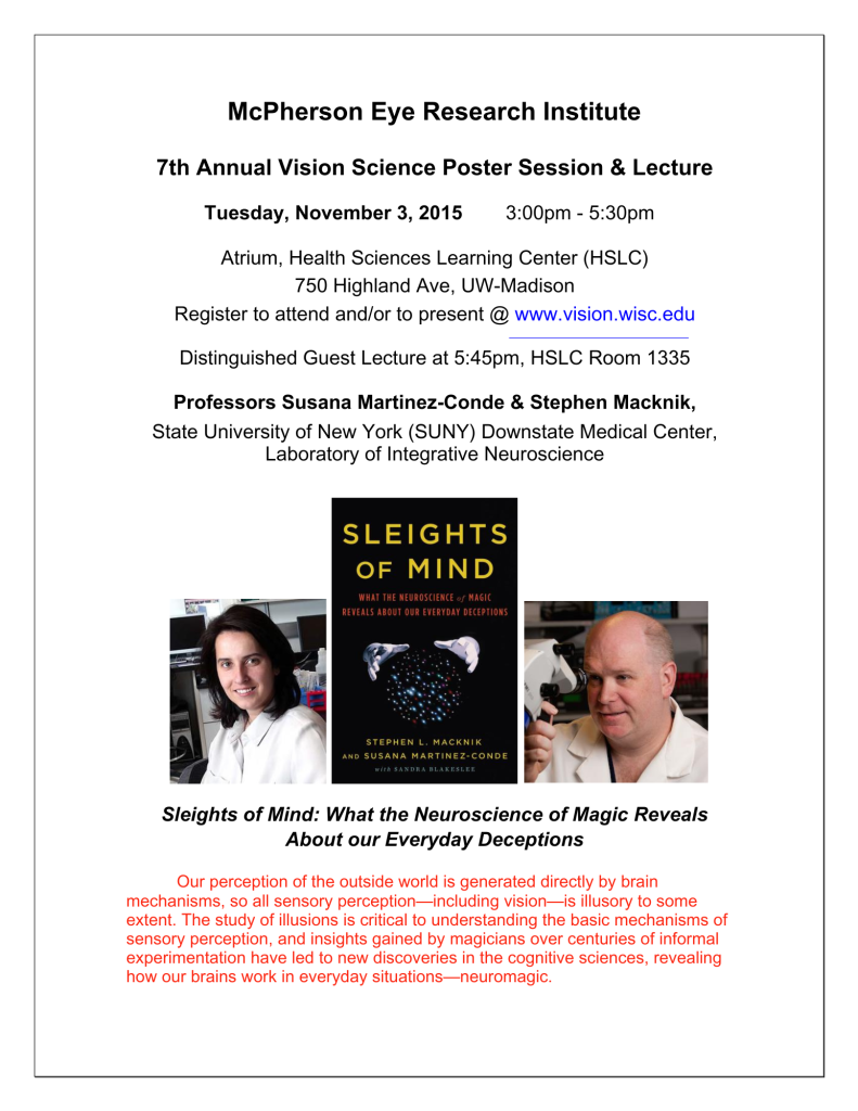 7th Annual Vision Science Symposium (2015) poster