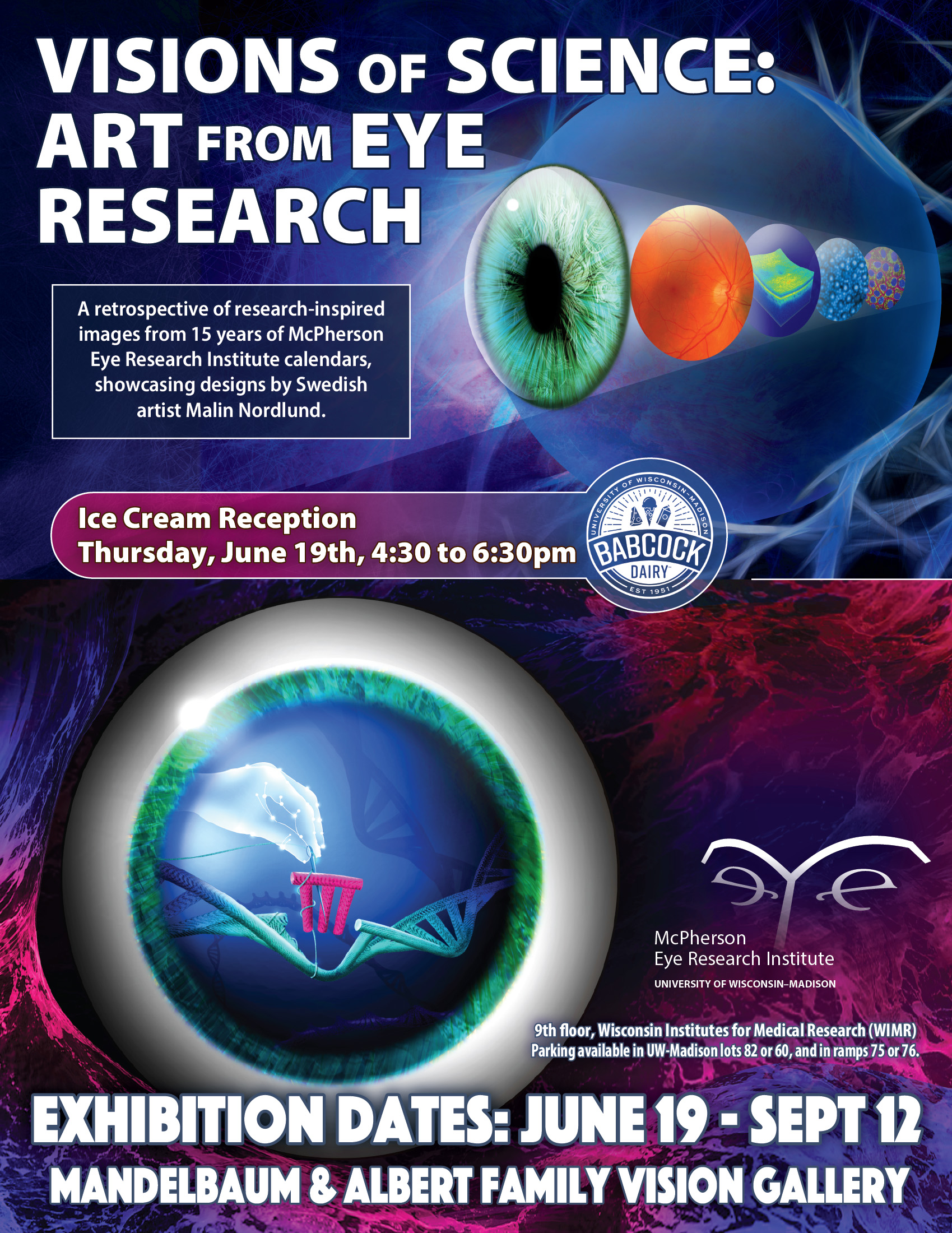 Visions of Science: Art from Eye Research poster