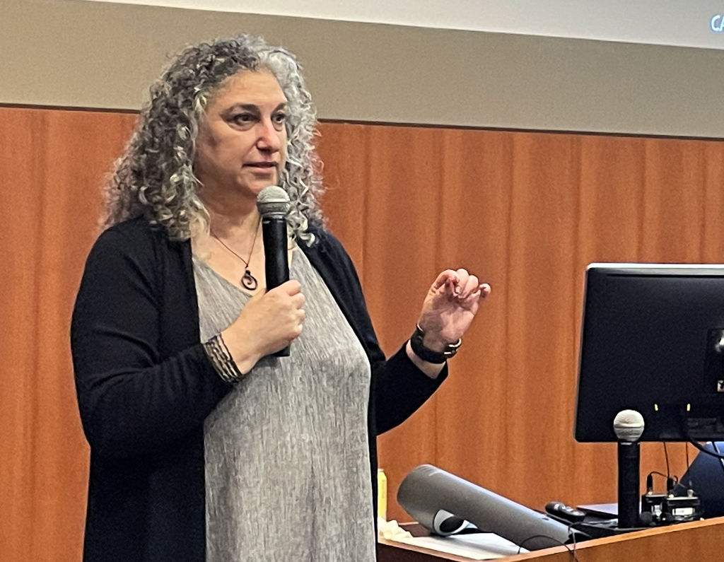Allison Sekuler at the 17th Annual Vision Science Symposium.