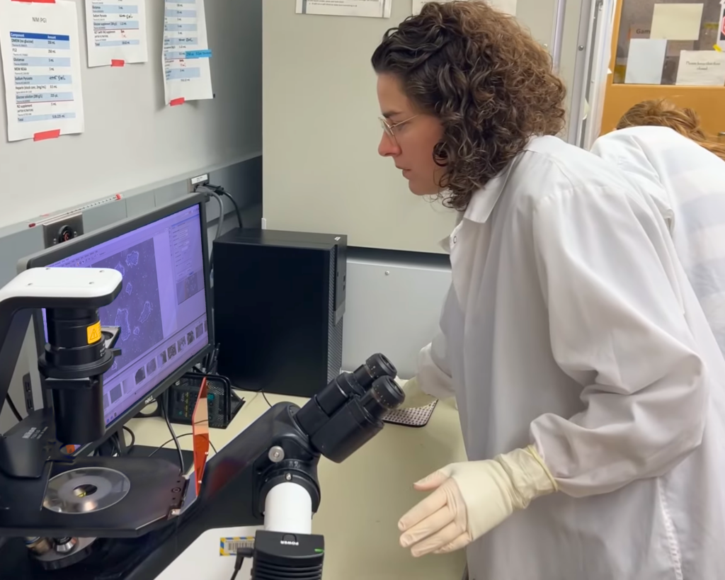 Dr. Bisbach in her lab
