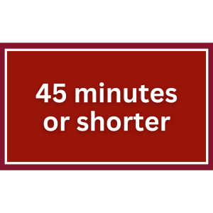 45 minutes or shorter button