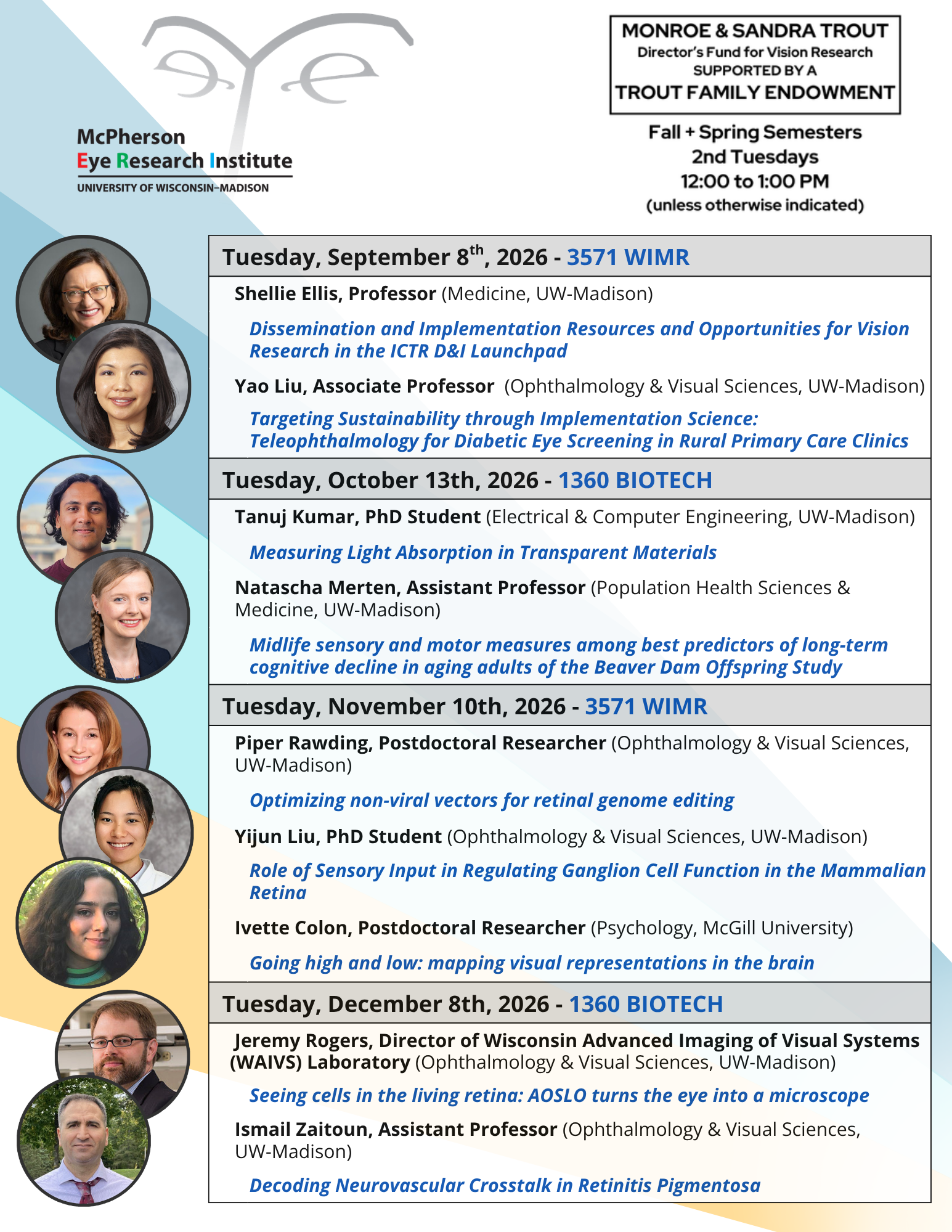 Fall 2026 Seminar Schedule