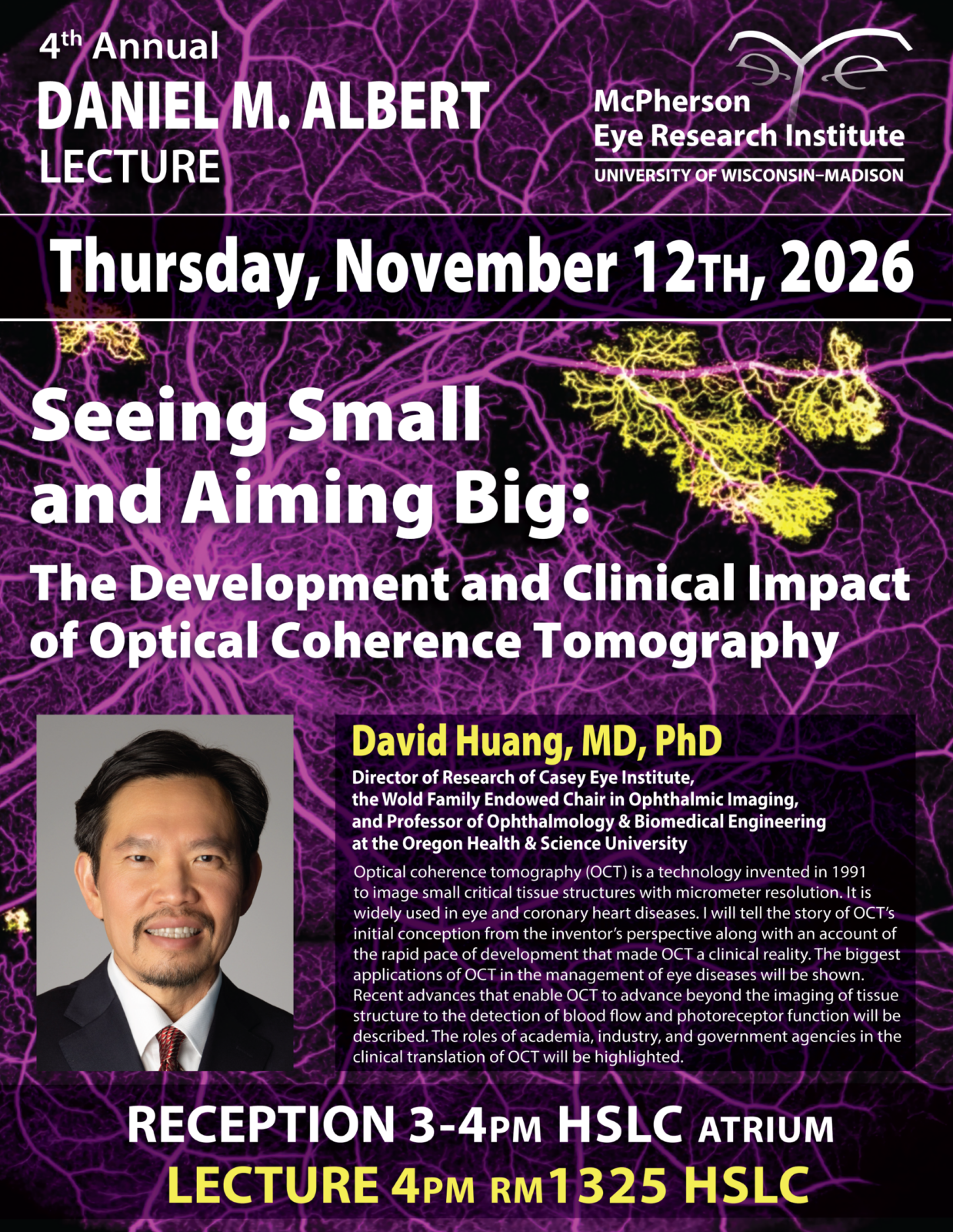 4th Annual Daniel M. Albert Lecture poster