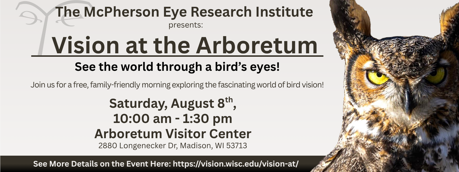 decorative banner for the Vision at the Arboretum event in 2026